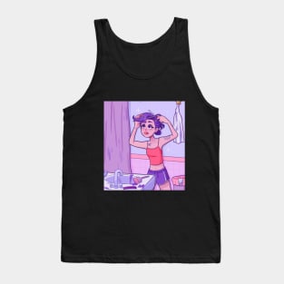 Purple Hair Tank Top